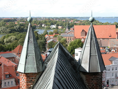 Foto: Aussicht über Stadt und Wolken Aussicht über Stadt und Wolken