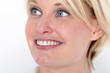 Gesicht einer glücklichen Frau