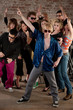 Disco dancing pose