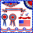 American patriotic flags