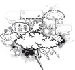 Cartoon comic design