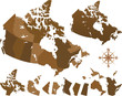 Canada map and provinces