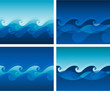 Vector water wave design
