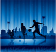 Urban soccer background Urban soccer background