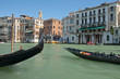 Gondolas on Grand Canal in Venice, Italy