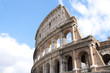 View of the colosseum in Rome, Italy View of the colosseum in Rome, Italy