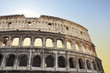 View of the colosseum in Rome, Italy View of the colosseum in Rome, Italy