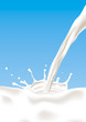 A splash of milk. Vector illustration. A splash of milk. Vector illustration.