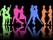 Coppie danzanti a colori Coppie danzanti a colori