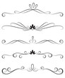 Collection of ornate decoration dividers Collection of ornate decoration dividers