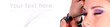 maquillage des yeux - panneau texte