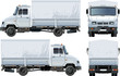 Vector delivery / cargo truck