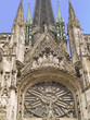Catedral de Rouen, ciudad medieval de Normandía, Francia