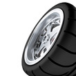 new wheel on shiny disks from a modern auto new wheel on shiny disks from a modern auto