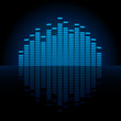 Graphic Equalizer Display (editable vector)