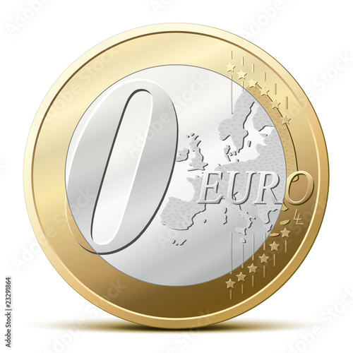 Vektor: Zero euro coin Zero euro coin