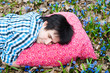 Healthy sleep. Man. Pillow