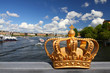 Stockholm - famous Skeppsholm island bridge crown
