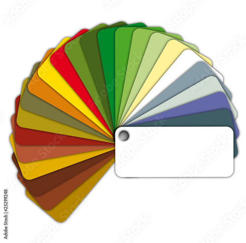 Vektor: Farbfächer Color Chart Farbfächer Color Chart