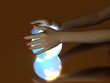 Hand and Luminous globe