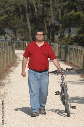 Fat Man Cycling