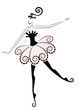 Ballerina in action