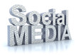 Social Media word isolated on white Social Media word isolated on white