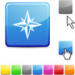 Compass glossy button.