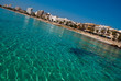 Cala Millor resort town and transparent waters of Mediterranean