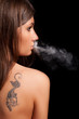 The girl with a tattoo