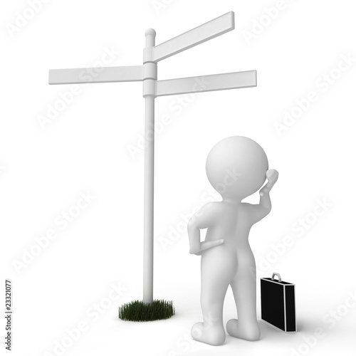 Illustration: choice and directions signs choice and directions signs