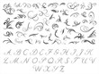 Floral pattern and initials