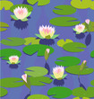 water lily seamless background