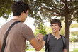 Student handshake