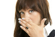 Surprised young woman