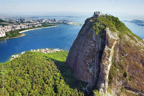 Foto: Aerial view of Rio De Janeiro and Sugarloaf Mountain Aerial view of Rio De Janeiro and Sugarloaf Mountain