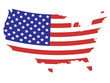 Vector: Flag designed United States map Flag designed United States map