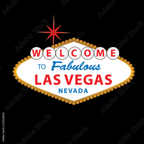 las vegas sign vector. Welcome to Las Vegas Sign