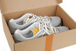 sport shoes in box