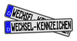 KFZ-Kennzeichen - Wechselkennzeichen (01)