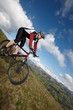 Mountain Biker with view