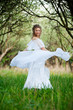 woman in white dress
