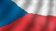 Czech Republic - waving flag detail Czech Republic - waving flag detail