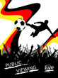 Vektor: Fußball - Public Viewing - Plakat Liveübertragung Fußball - Public Viewing - Plakat Liveübertragung
