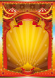 multicolor circus poster