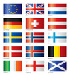 Glossy flags - Northern Europe