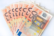 Foto: ein kleines Vermögen - 50 Euroscheine ein kleines Vermögen - 50 Euroscheine