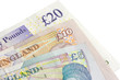 British five ten and twenty pound notes British five ten and twenty pound notes
