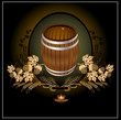 gold  kvass barrel beer