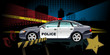 police car - vector illustration